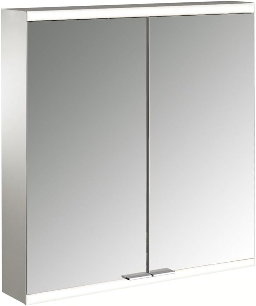 Emco prime 2 Lichtspiegelschrank, 600 mm, 2 Türen, Aufputzmodell, IP 20, ohne Lichtpaket, Ausführung: Glasrückwand verspiegelt - 949705023 Bild 1