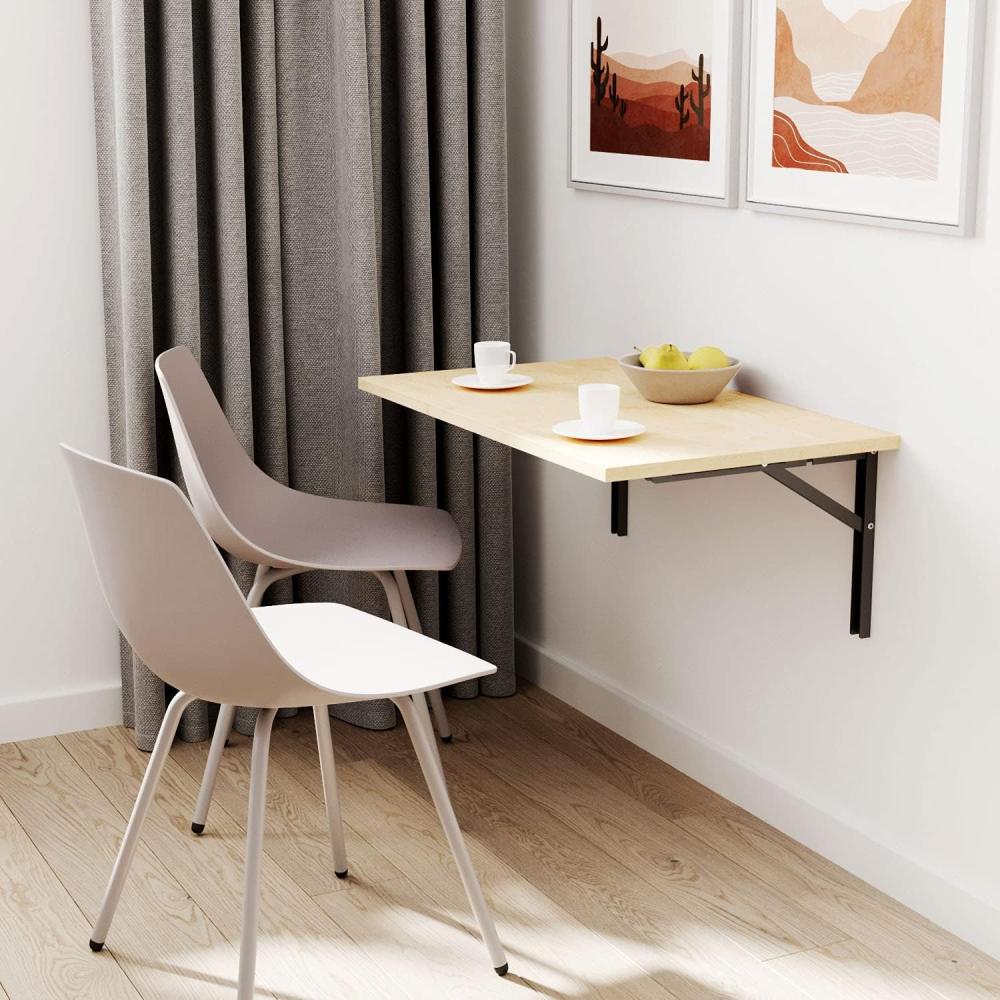 mikon 70x40 | Wandklapptisch Klapptisch Wandtisch Küchentisch Schreibtisch Kindertisch | AHORN Bild 1