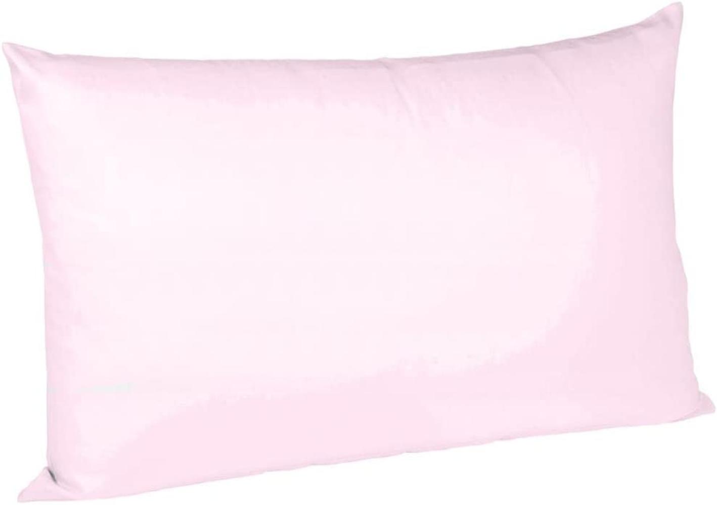 Fleuresse Mako-Satin Kissenbezüge 40x60 cm uni mit RV DP 4040 rose Bild 1