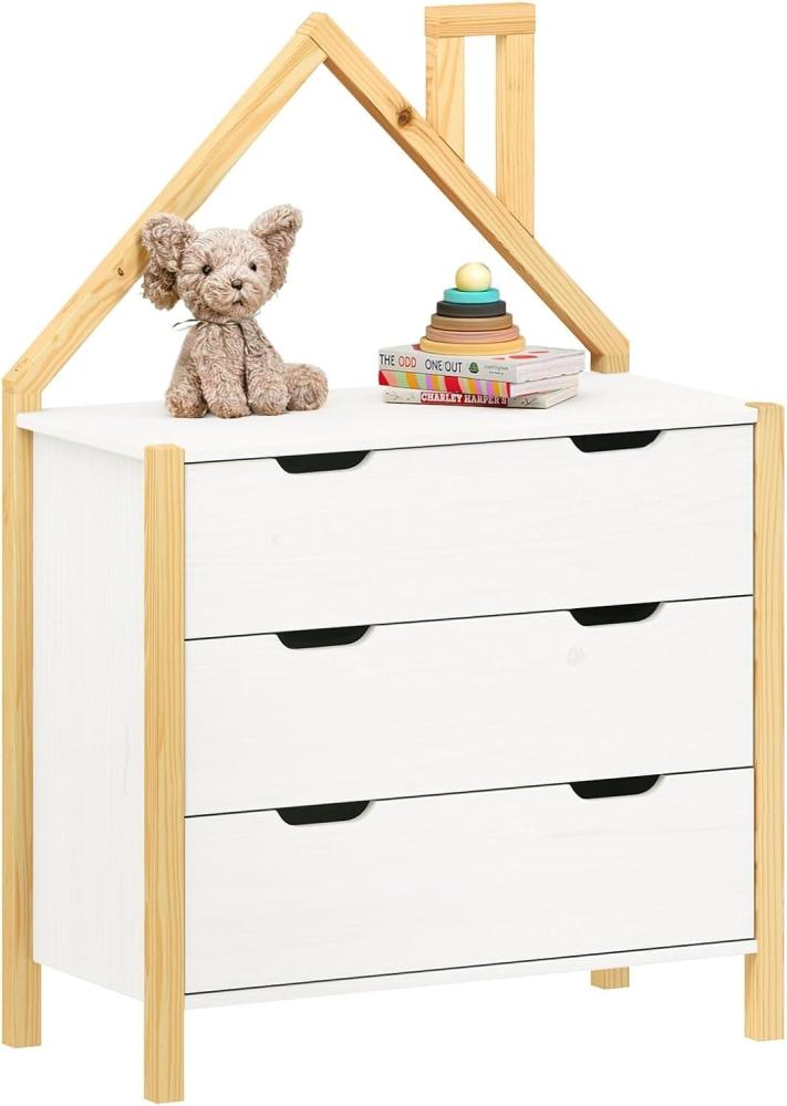 IDIMEX Kommode ELANO, kinderkommode kommode weiß holzkommode kinderzimmer möbel Bild 1