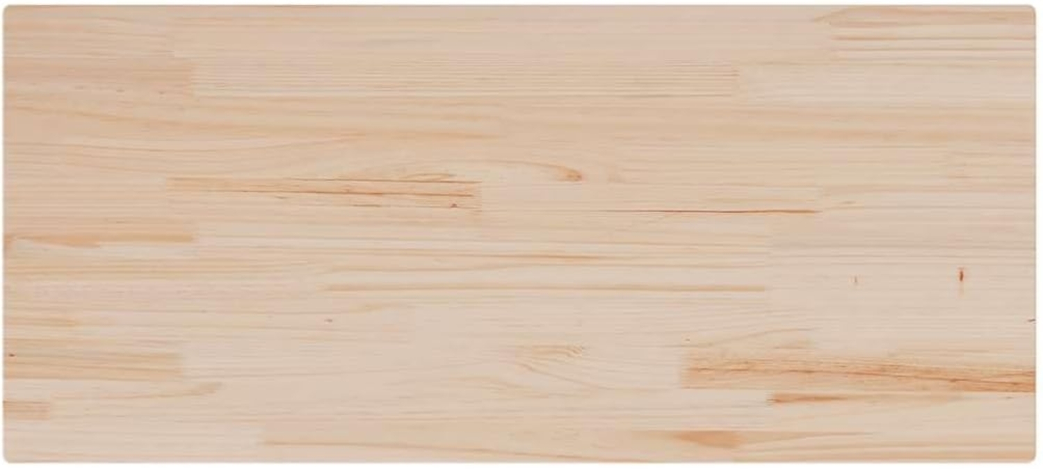 vidaXL Tischplatte 90x40x2,5 cm Rechteckig Massivholz Kiefer 847429 Bild 1