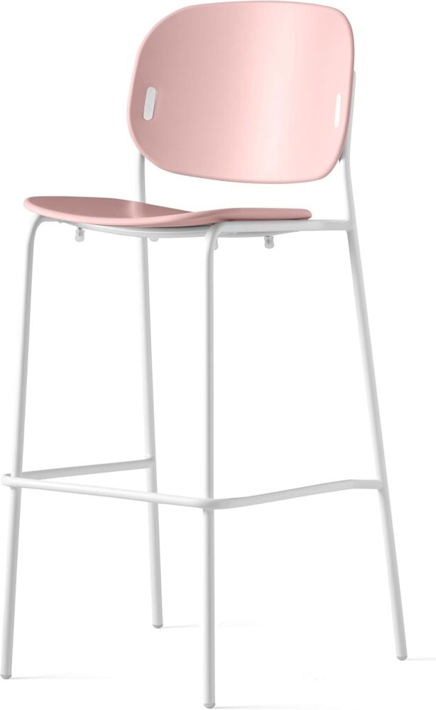 Connubia, Hocker Yo starr Struktur weiß matt Sitz Puder matt Bild 1