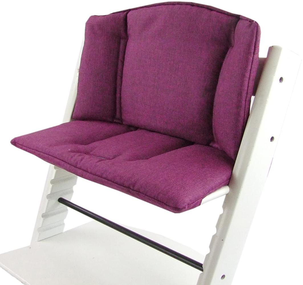 Bambiniwelt Sitzkissen, kompatibel mit Stokke 'Tripp Trapp' Hochstuhl, meliert pink Bild 1