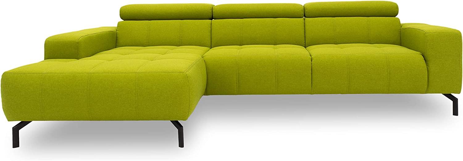 DOMO Collection Cunelli Ecksofa, Sofa mit Rückenfunktion, Polsterecke mit Relaxfunktion, 292x175x79 cm, Eckcouch in grün Bild 1