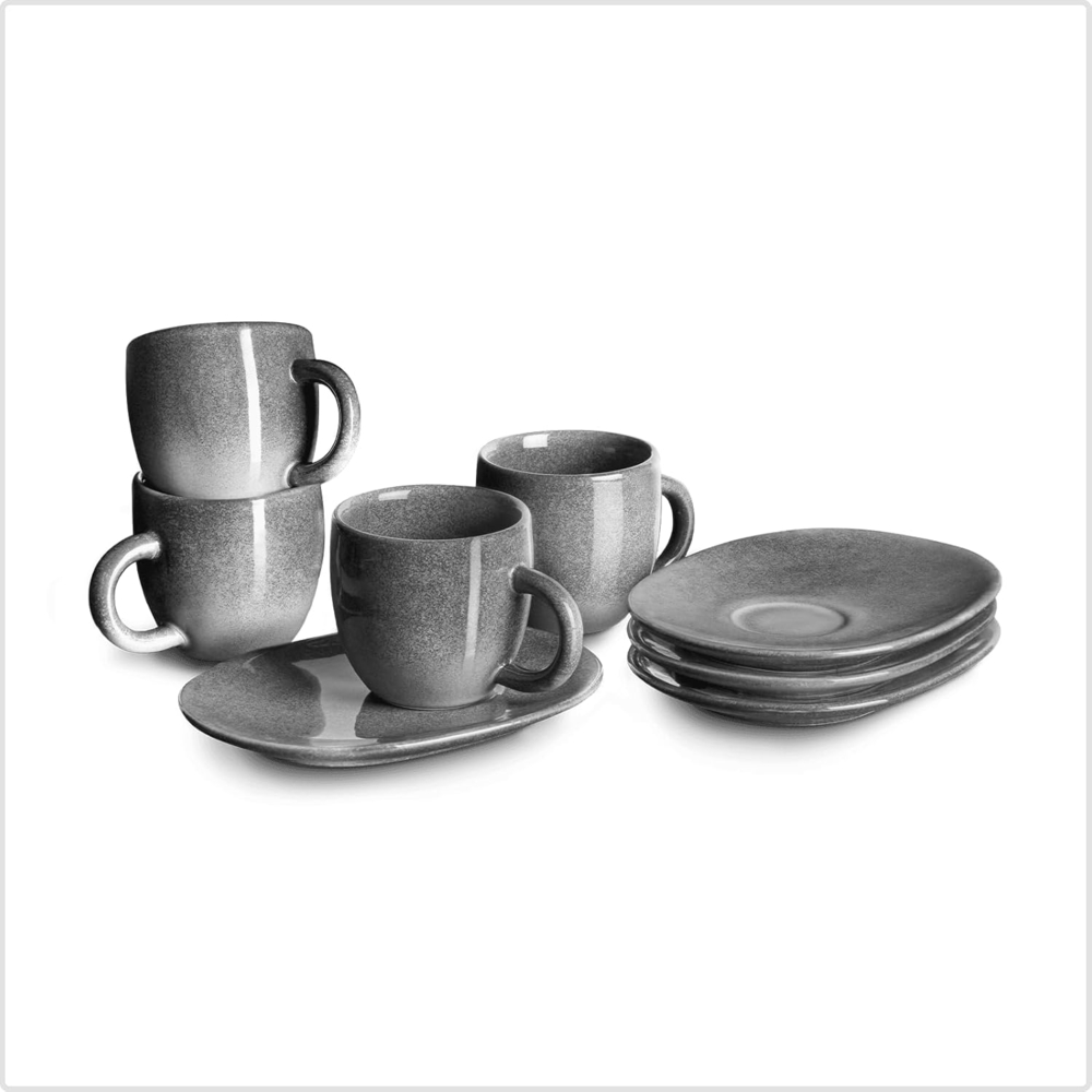 Springlane Geschirr-Set Misty Cliff, Steingut, in verschiedenen Ausführungen und Sets, Steingut, robust, kratzfest, 4er-Set Espressotasse Bild 1