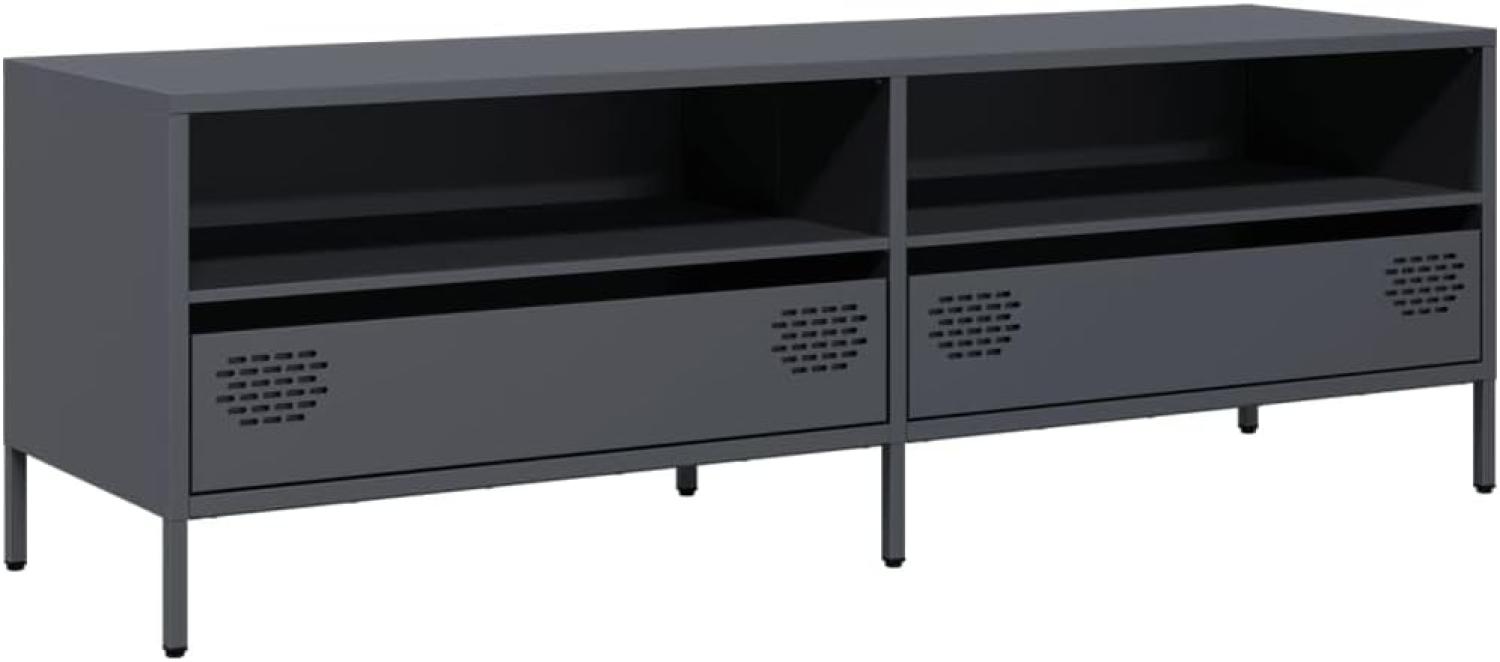 TV-Schrank Anthrazit 135x39x43,5 cm Kaltgewalzter Stahl 851336 Bild 1