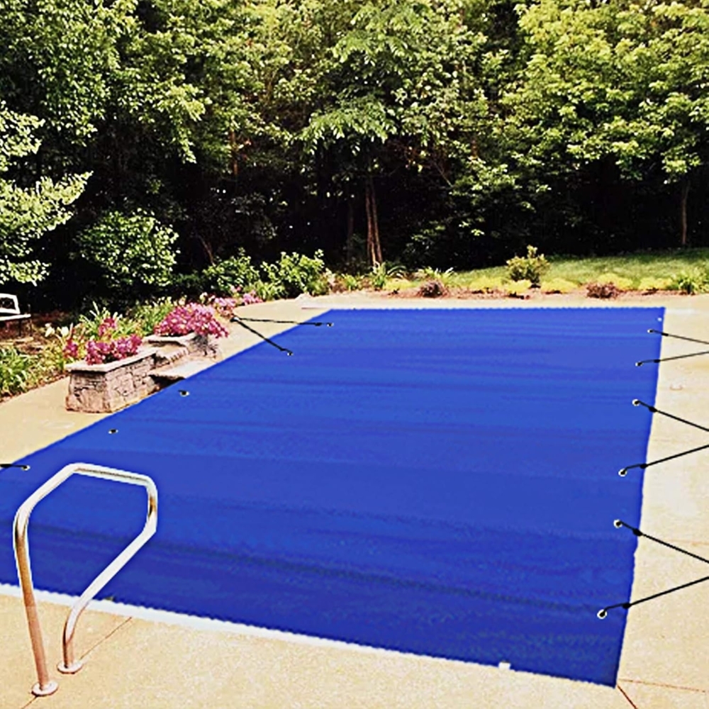 VEVOR Abdeckplane für Pool, Winter, Blau, PVC, 650 – 680 g/m², Solarabdeckung, rechteckig, 4x8 m, engmaschig, für Schwimmbäder im Haus, Garten, Hotel, Ingenieurwesen Bild 1