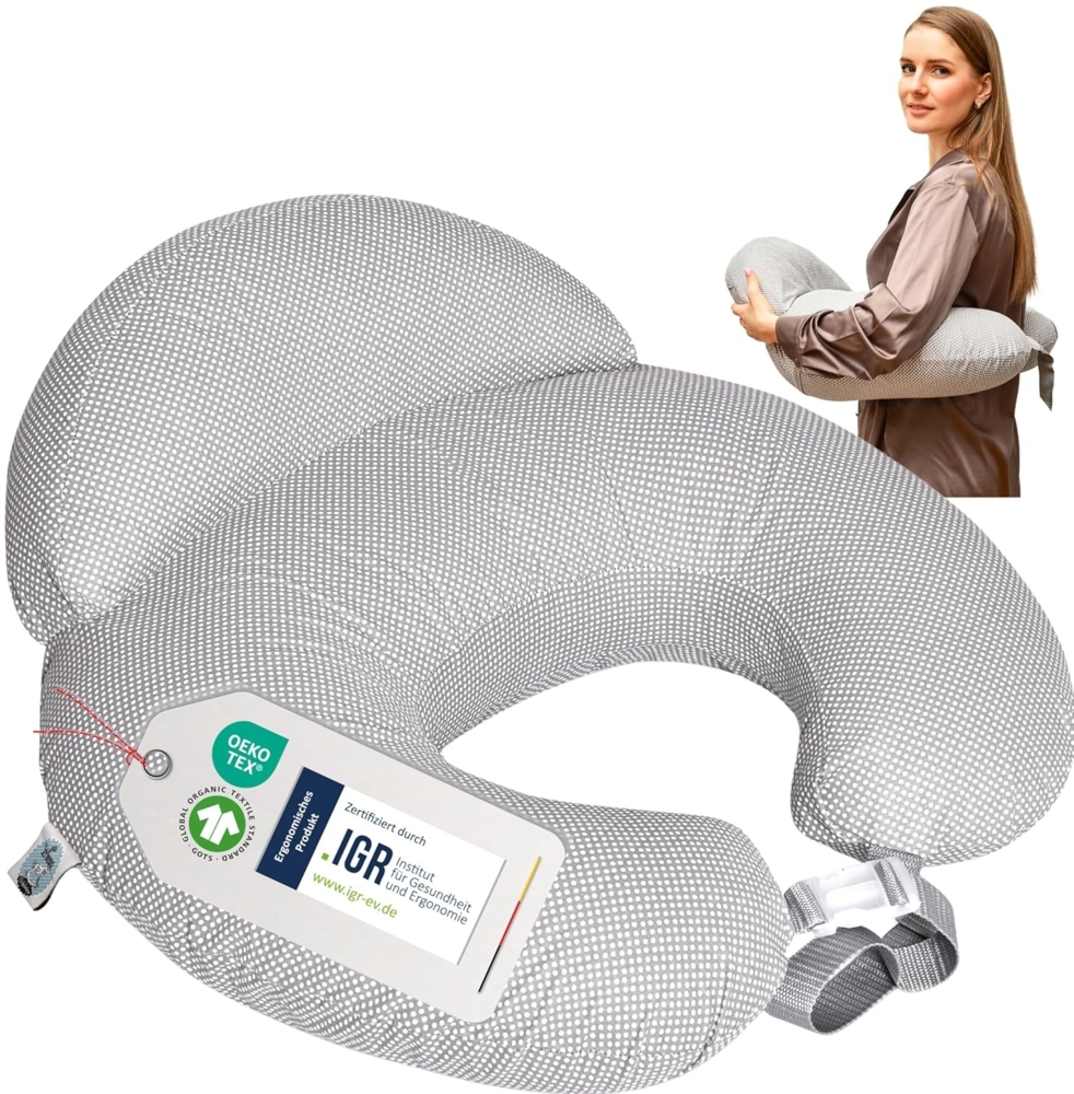 SEI Design Stillkissen Stillkissen mit verstellbarem Hüftgurt, entlastet Schultern und Nacken, zusätzliches Kissen als Barriere Bild 1