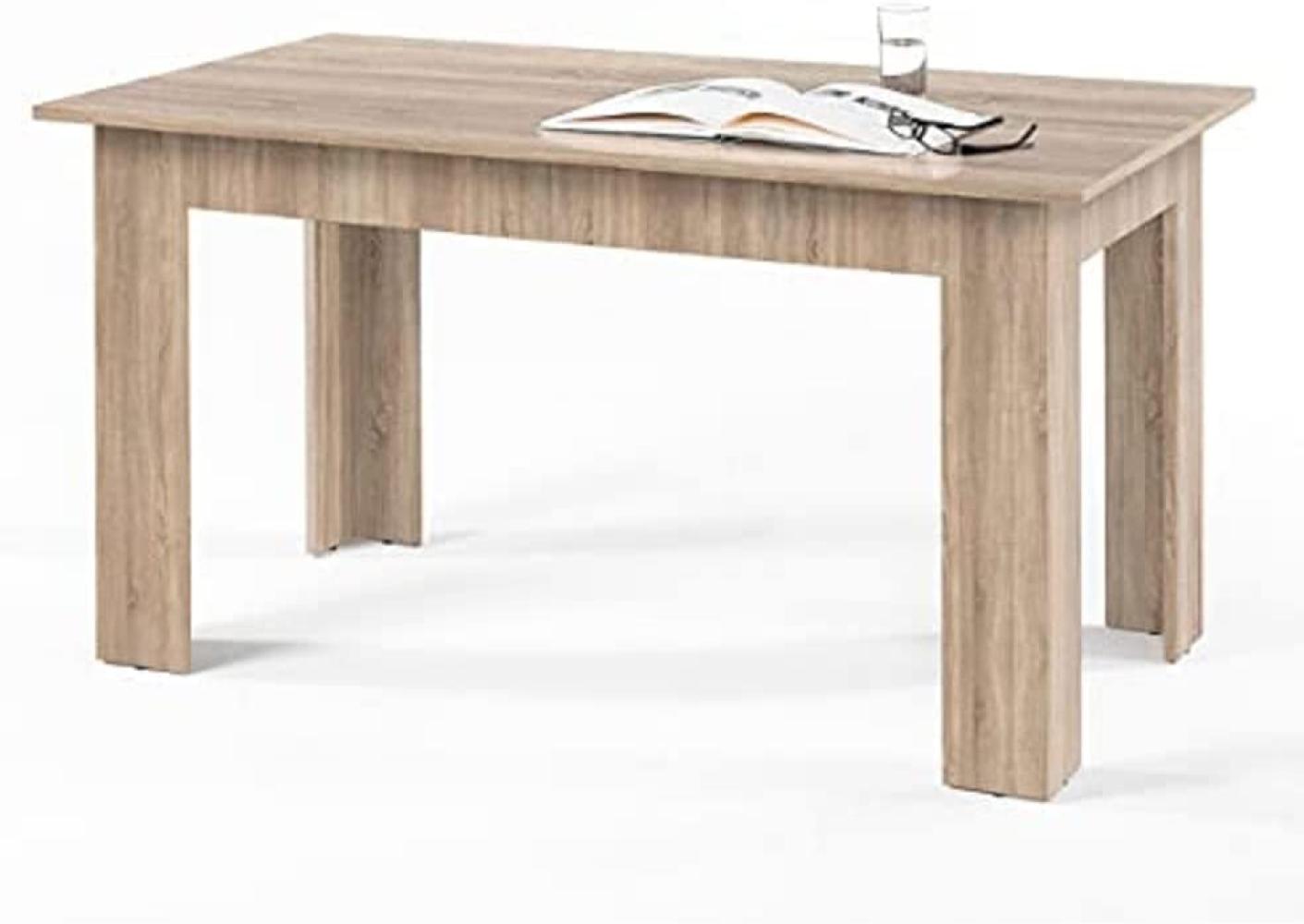 Stella Trading Esstisch Admiral, Holz, Korpus Und Front: Sonoma Nachbildung, 140 x 75 x 80 cm Bild 1