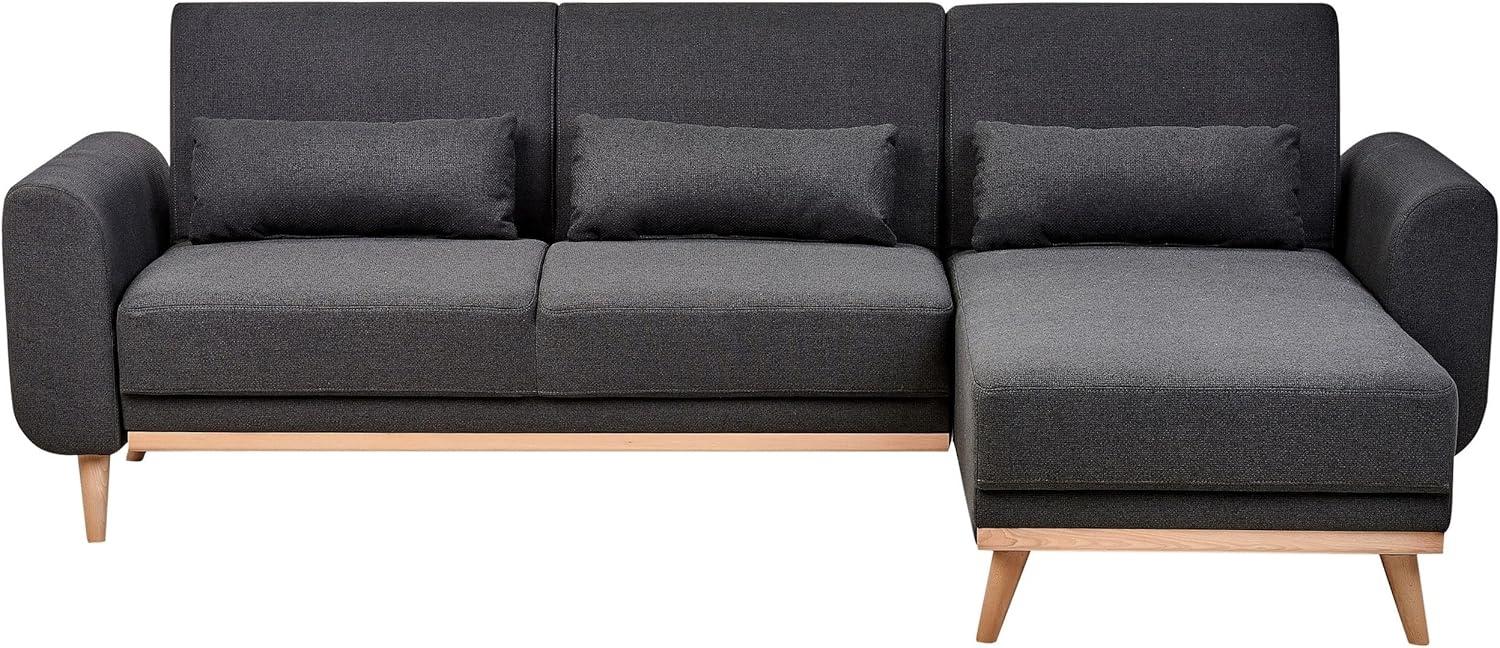 Ecksofa OLLSTA Schwarz Stoff Bild 1