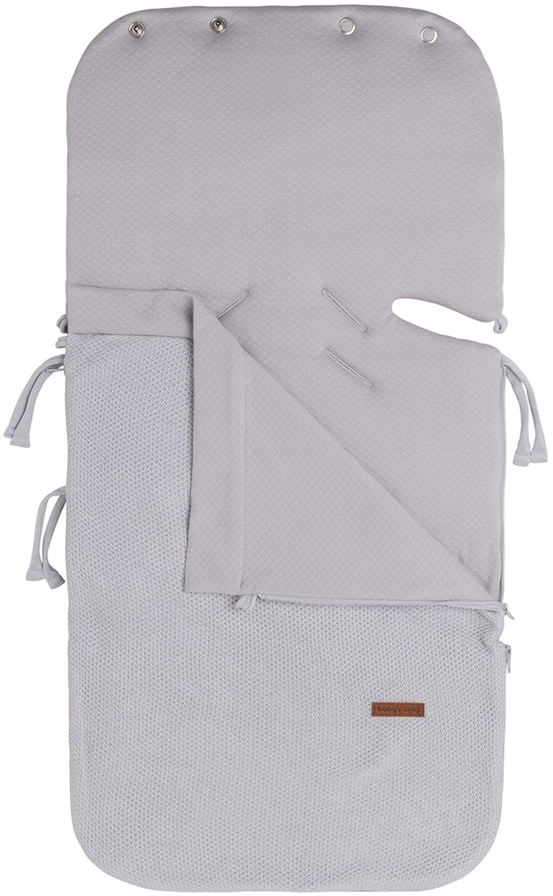 Baby's Only Sommer Fußsack Autositz 0+ Classic silbergrau Classic Jungs,Mädchen 86 x 38 cm Grau Bild 1