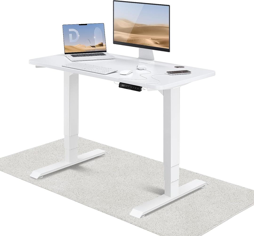 Höhenverstellbarer Schreibtisch (120 x 60 cm) - Schreibtisch Höhenverstellbar Elektrisch mit Flüsterleisem Dual-Motor & Touchscreen - Hohe Tragfähigkeit - Stehtisch von Desktronic Bild 1