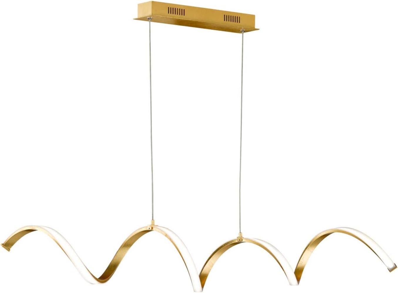 Wofi Led Hängelampe RUSSELL goldfarbig Bild 1