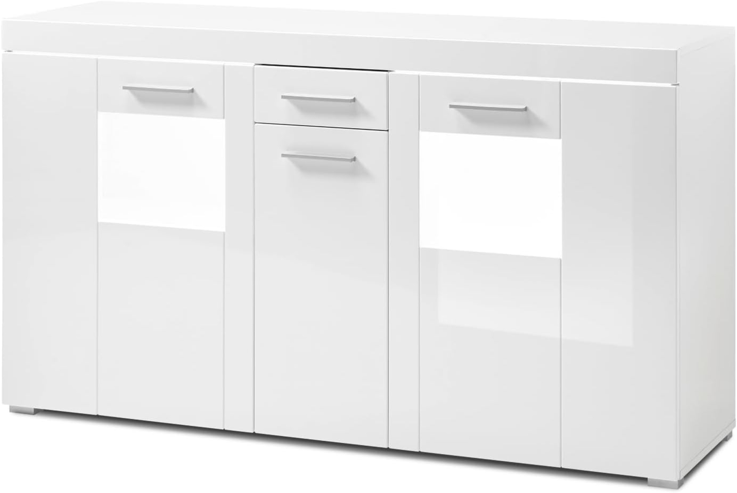 Sideboard Crucero in weiß Hochglanz 144 cm Bild 1