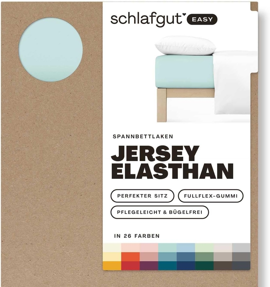 Schlafgut Spannbettlaken EASY Jersey Elasthan, Jersey, Gummizug: rundum, (1 Stück), MADE IN GREEN by OEKO-TEX® Bild 1