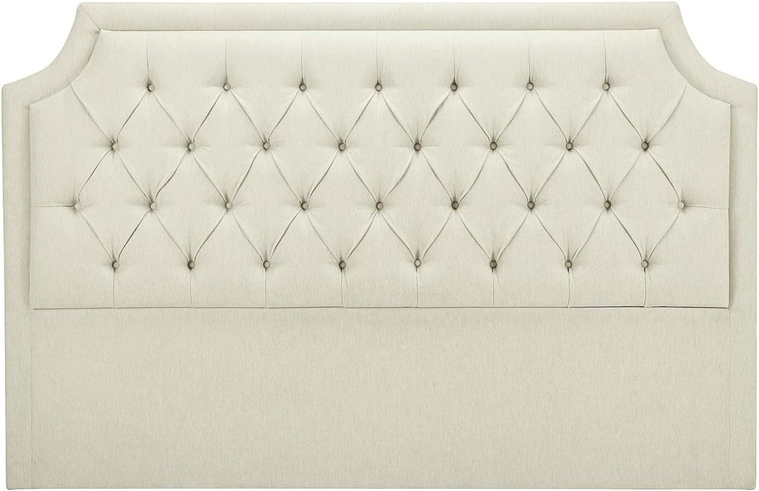 Vente-unique - Polster-Bettkopfteil - 150 cm - Stoff - Beige - JOHENE Bild 1