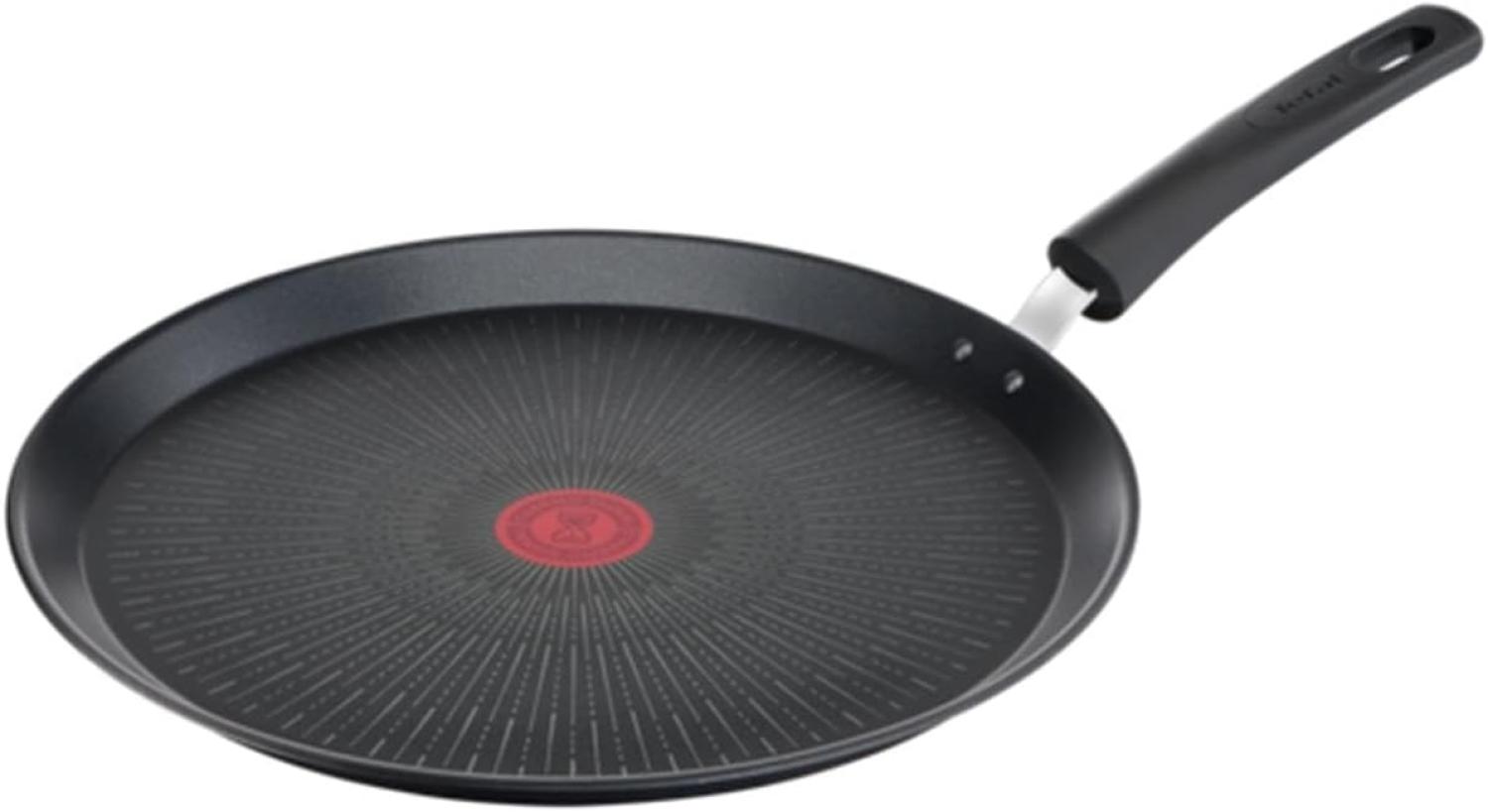 Tefal G25939 Unlimited On Crêpepfanne | 28 cm | mit kratzfester Titanium Antihaft-Beschichtung | Thermo-Signal | PFOA-frei | geeignet für alle Herdarten, auch für Induktionsherde | schwarz Bild 1