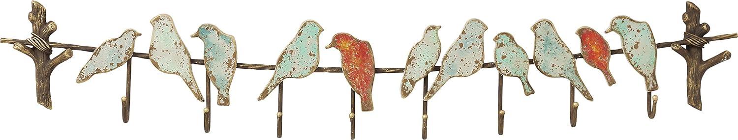 Kare Bird Party Wandgarderobenleiste im absoluten Vintage-Style, Metall, Braun, (H/B/T) 19 x 102 x 6 cm Bild 1