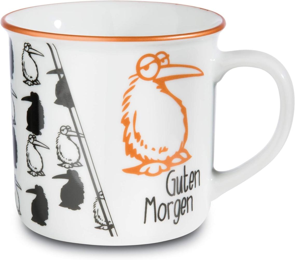 NICI Tasse Guten Morgen, Metallic, Vogel, Kaffeetasse, Becher, Porzellan, Bunt, 45027 Bild 1