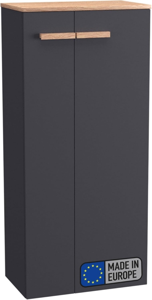 BADEDU HIERA Midischrank 50 cm breit, Anthrazit Bild 1