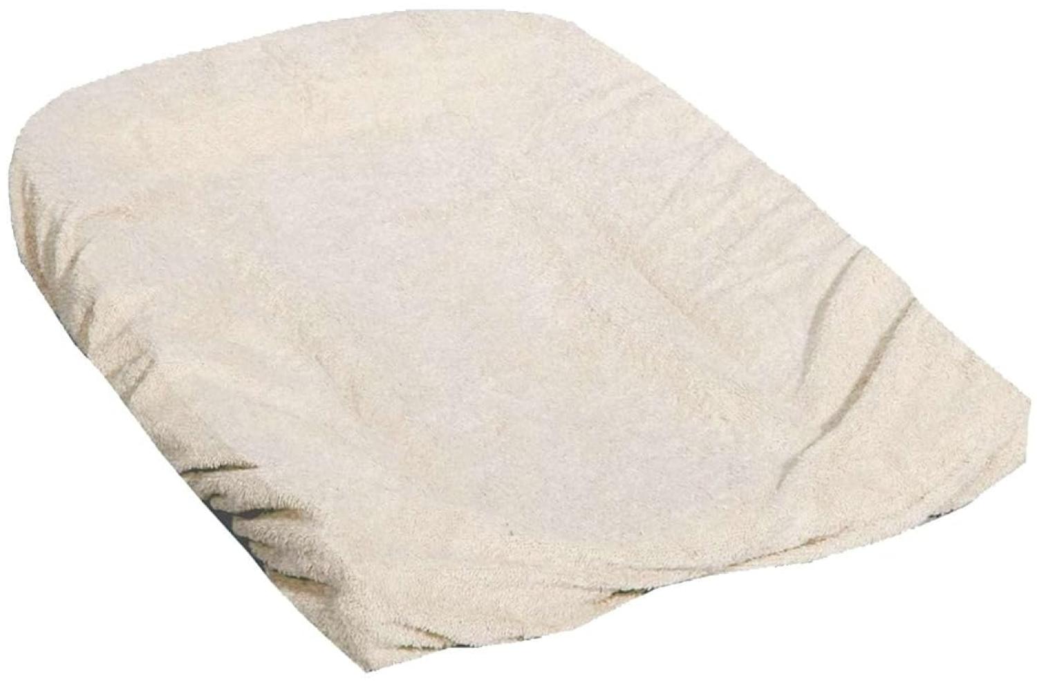 Looping Frottee-Bezug für Wickelauflage und Wickeltisch, Vanille Bild 1