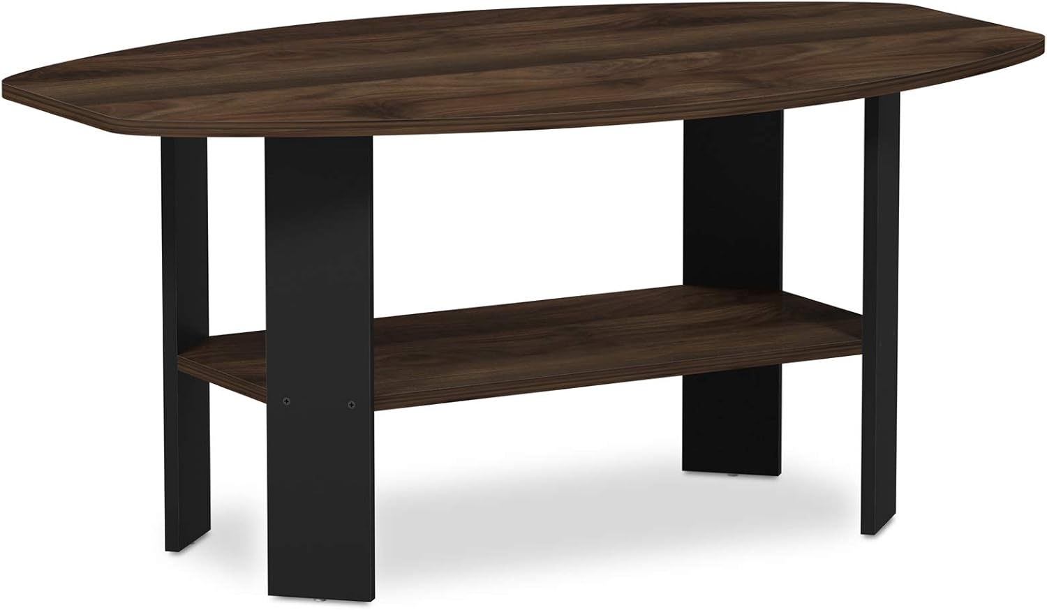 Furinno Simple Design Couchtisch, holz, Columbia Walnut/Schwarz, 54. 61 x 54. 61 x 41. 28 cm Bild 1