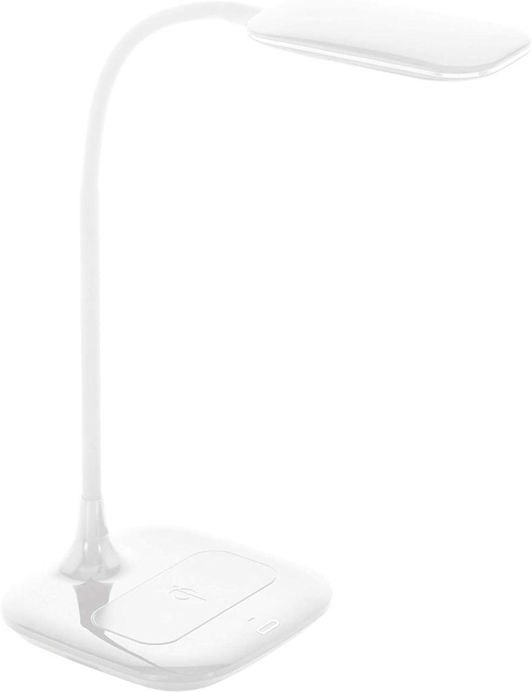 Eglo 98247 LED Tischleuchte MASSERIE weiß H:38,5cm inkl. QI Charger mit Touchdimmer Bild 1