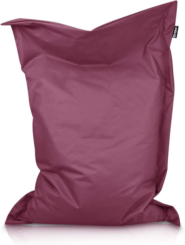 BuBiBag XXL Sitzsack, Outdoor Sitzsäcke für Kinder und Erwachsene, Bodenkissen Beanbag Fatboy wetterfest (Weinrot 160x145 cm) Bild 1