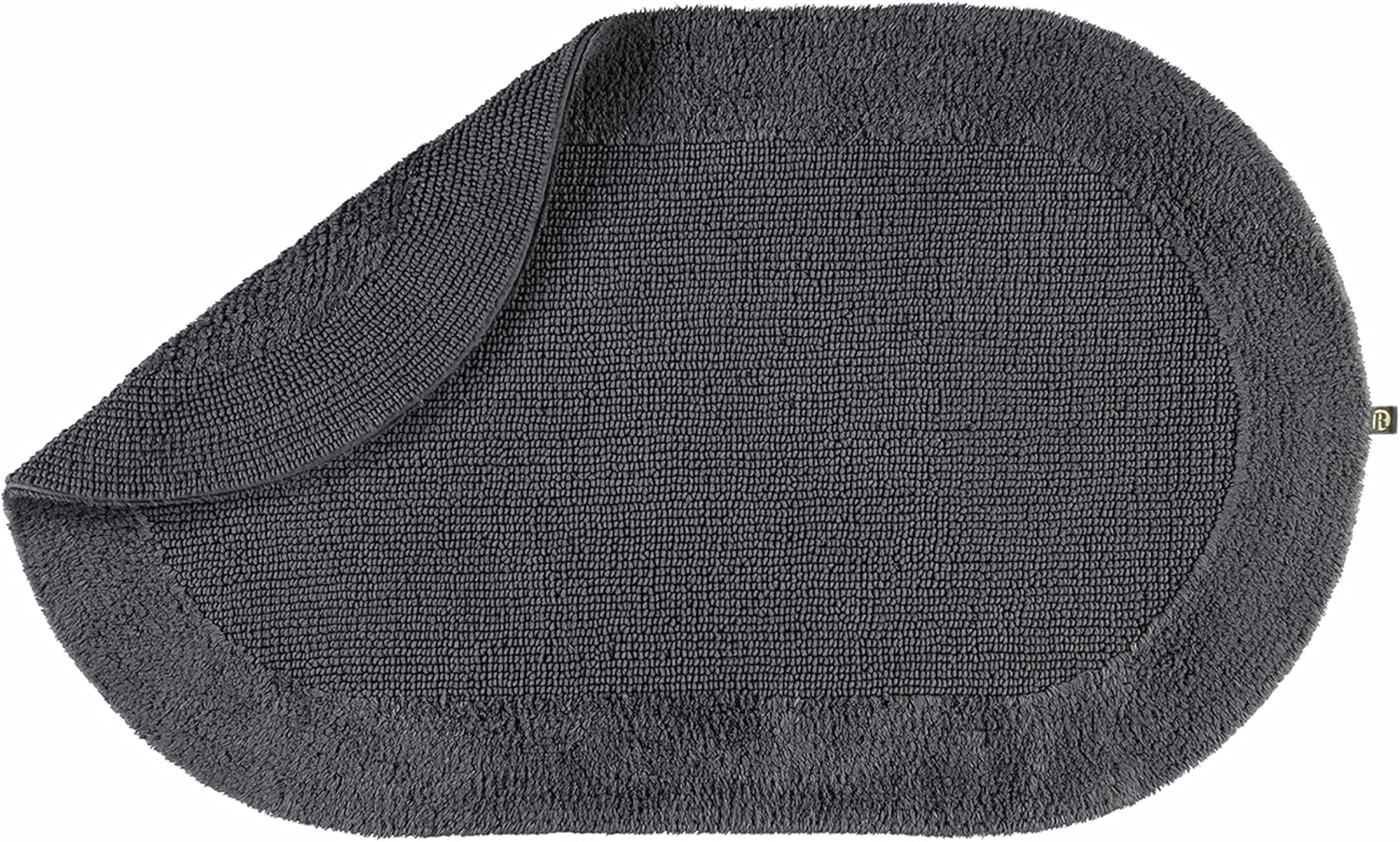 Rhomtuft Badteppich Exquisit|Rund 80 cm| zinn Bild 1