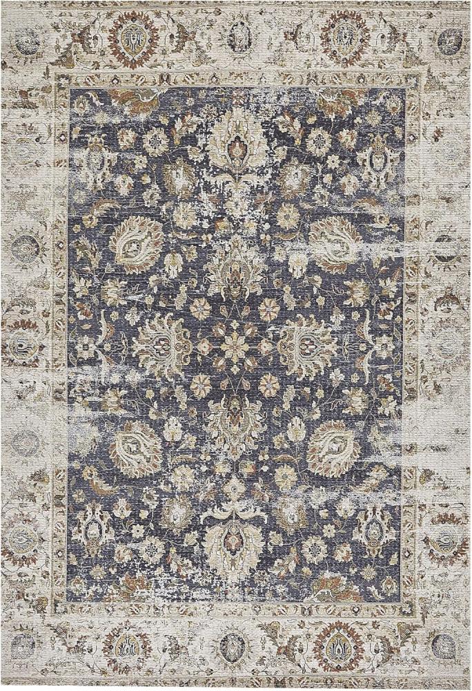 Teppich mehrfarbig orientalisches Muster 140 x 200 cm Kurzflor PELITLI Bild 1