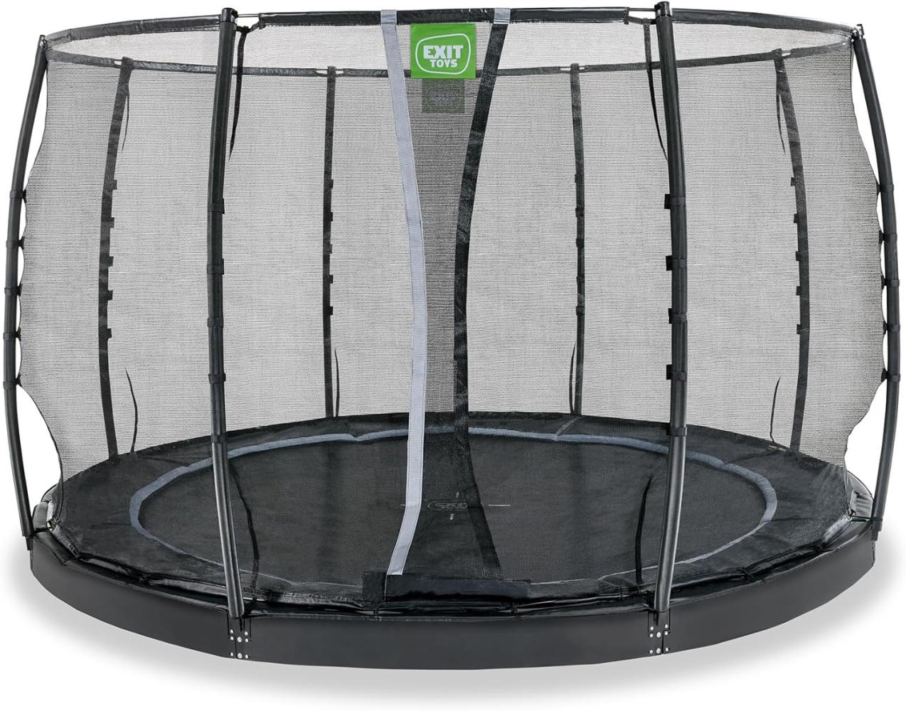 EXIT Trampolin Dynamic Ground Level 305 cm schwarz mit Netz Bild 1