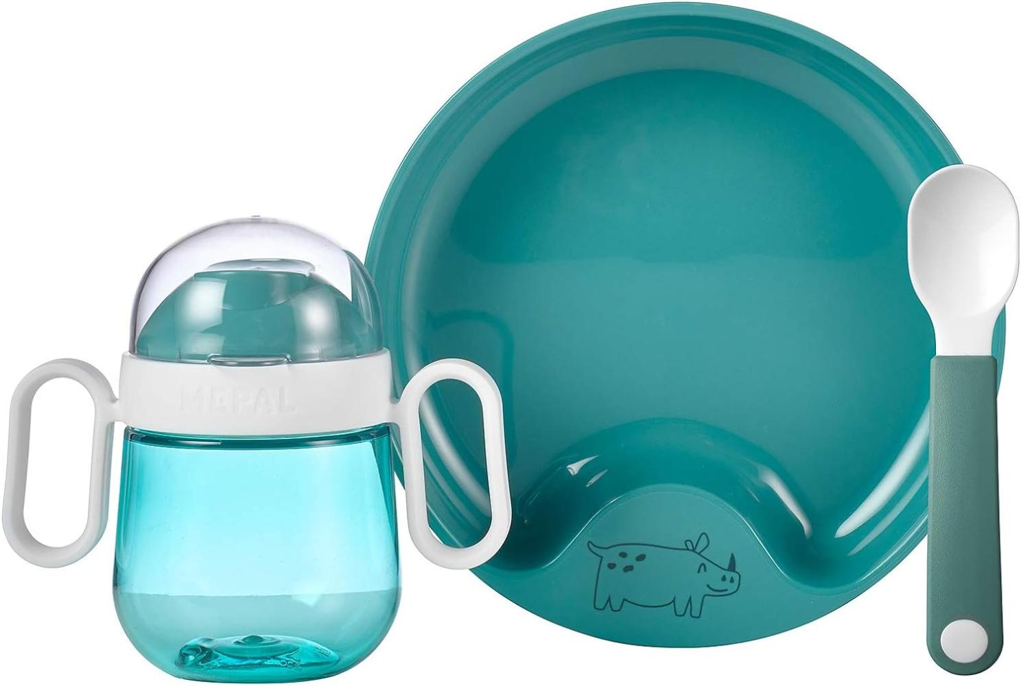 Mepal MIO Babygeschirrset deep turquoise 3-teilig Bild 1