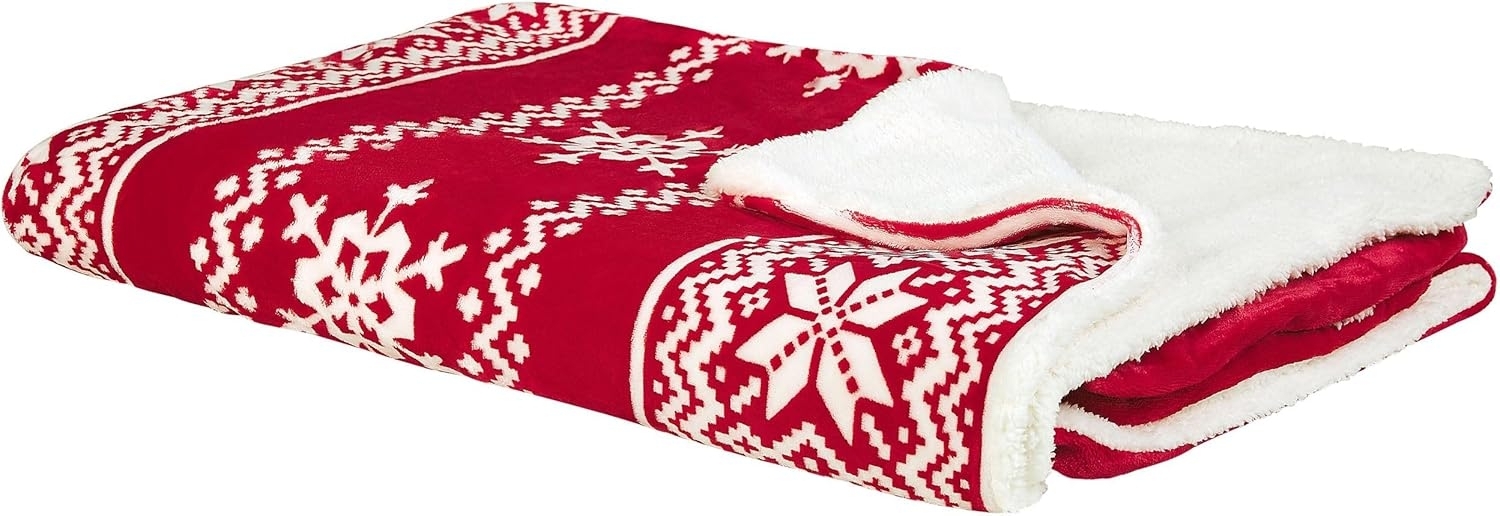 Kuscheldecke VANTAA 150 x 200 cm Rot Bild 1