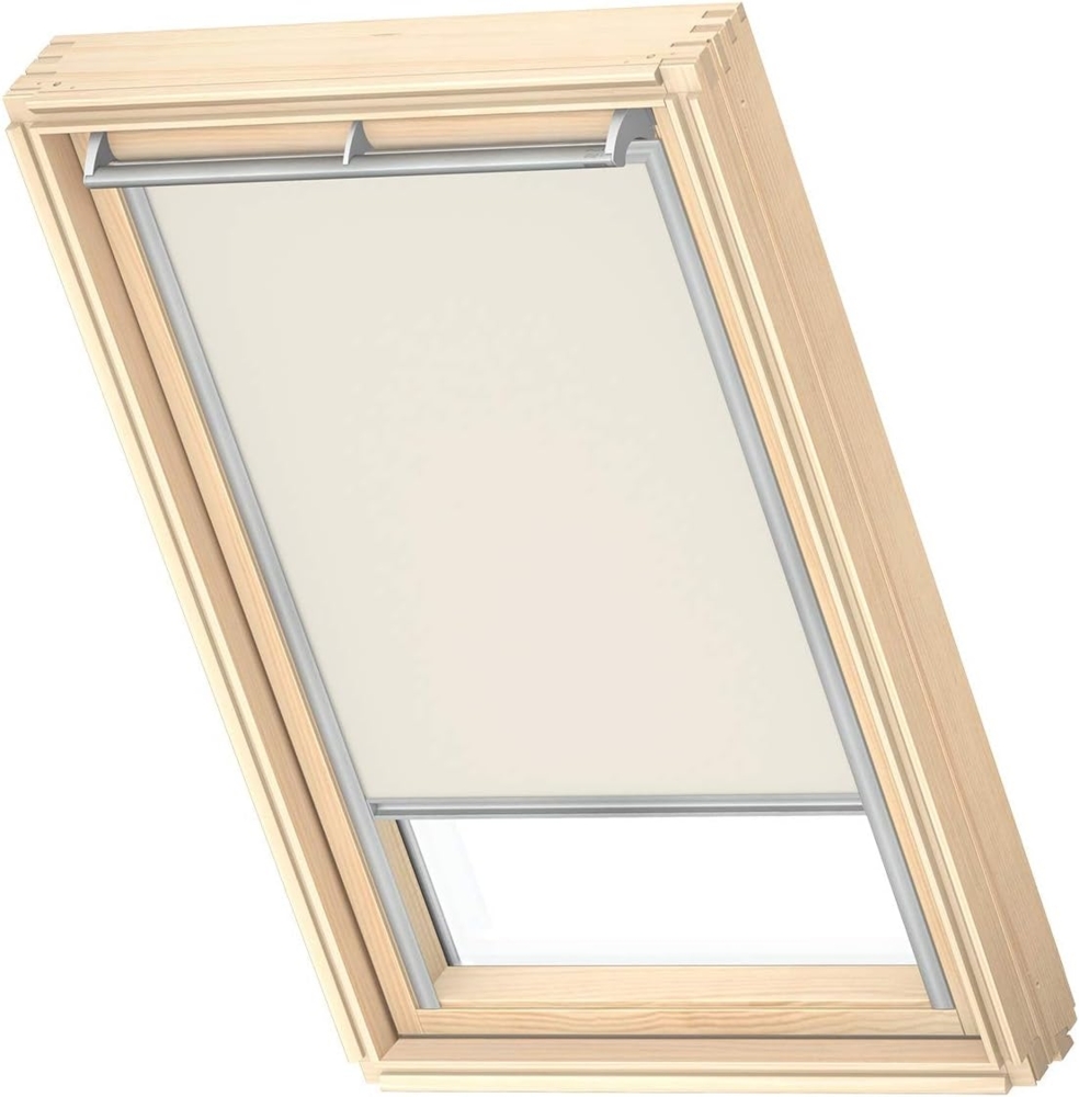 Verdunklungsrollo DKL SK06/MK06/CK02/FK06/MK04/CK04 1085S, VELUX, verdunkelnd, ohne Bohren, in Führungsschienen, VELUX »Pick & Click!«, alufarbene Führungsschienen & Griffleiste Bild 1