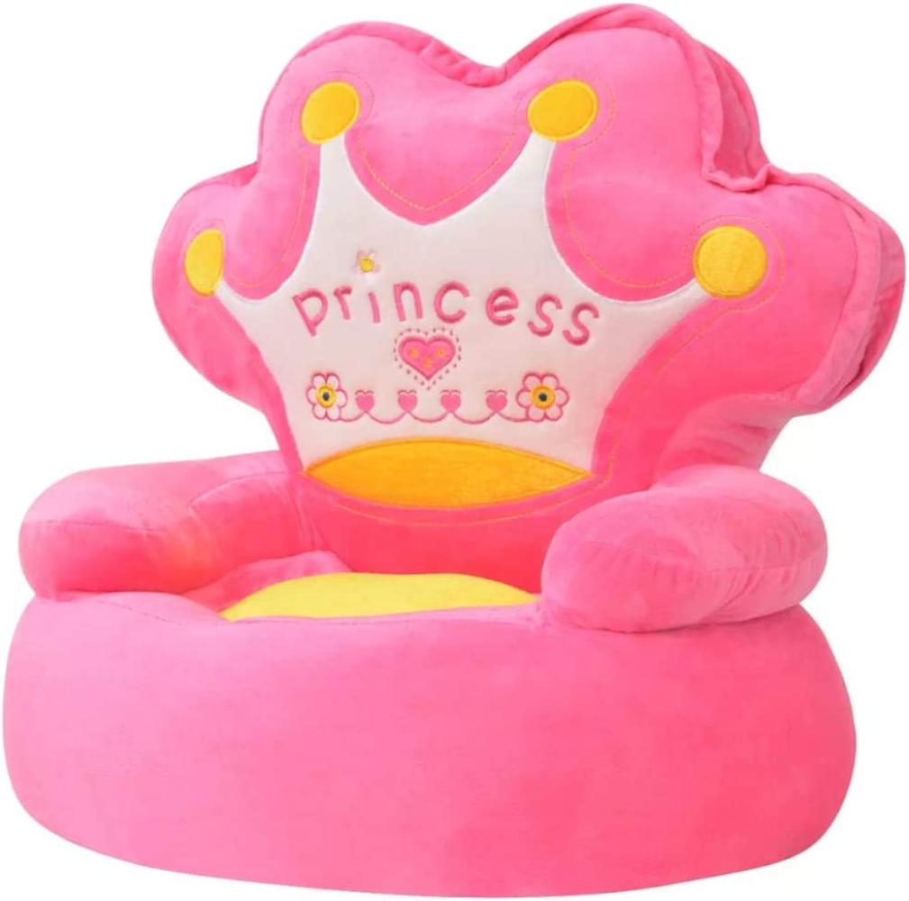 Plüsch-Kindersessel Prinzessin Rosa Bild 1