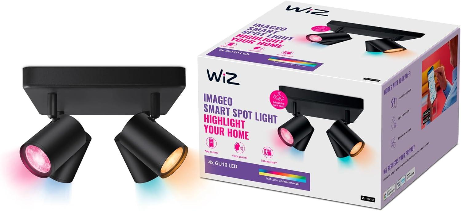 WiZ Imageo quadruple spotlight - Black Bild 1