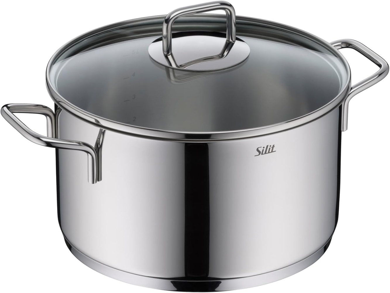 Silit Kochtopf Extra Cook, mit Glasdeckel, Edelstahl 18/10 (2-tlg), SiliTherm Universalboden, induktionsgeeignet, spülmaschinengeeignet Bild 1