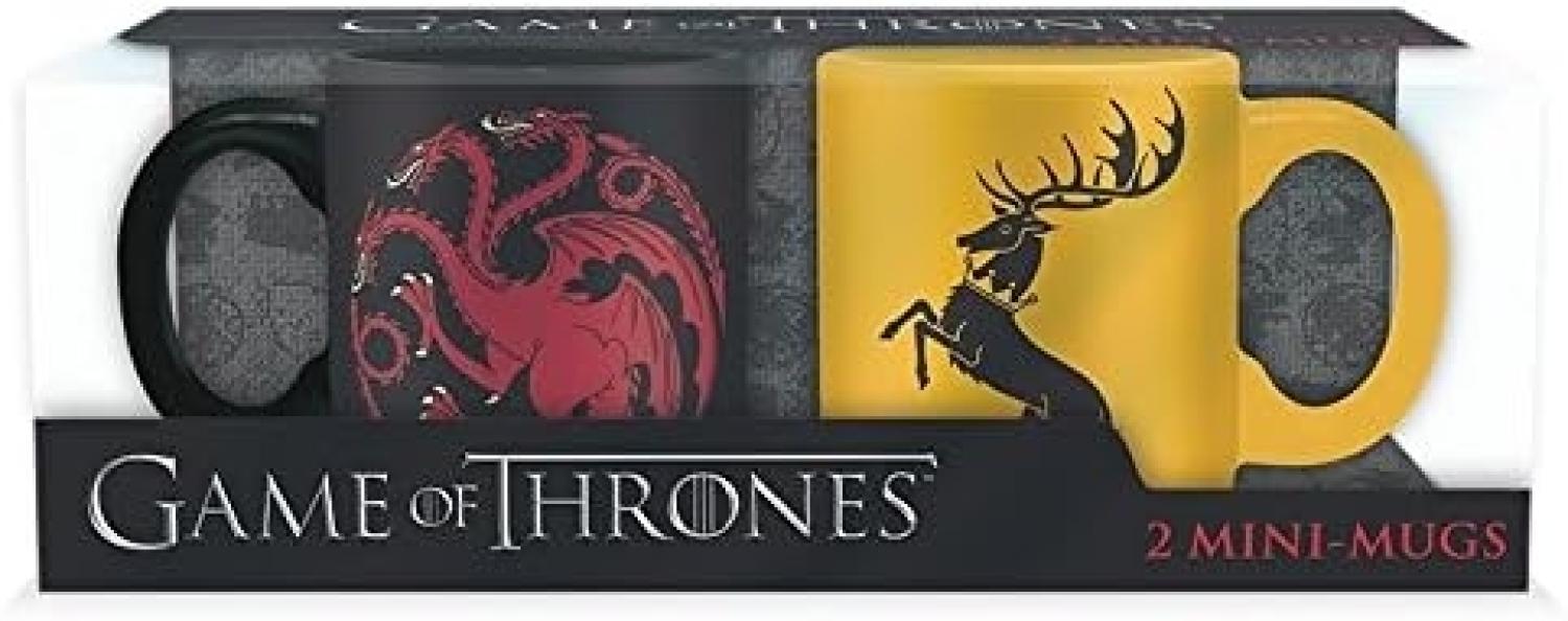 AbyStyle abymug226 Game of Thrones Set 2 mini mug Targaryen and Baratheon, Keramik, Multicolour Bild 1