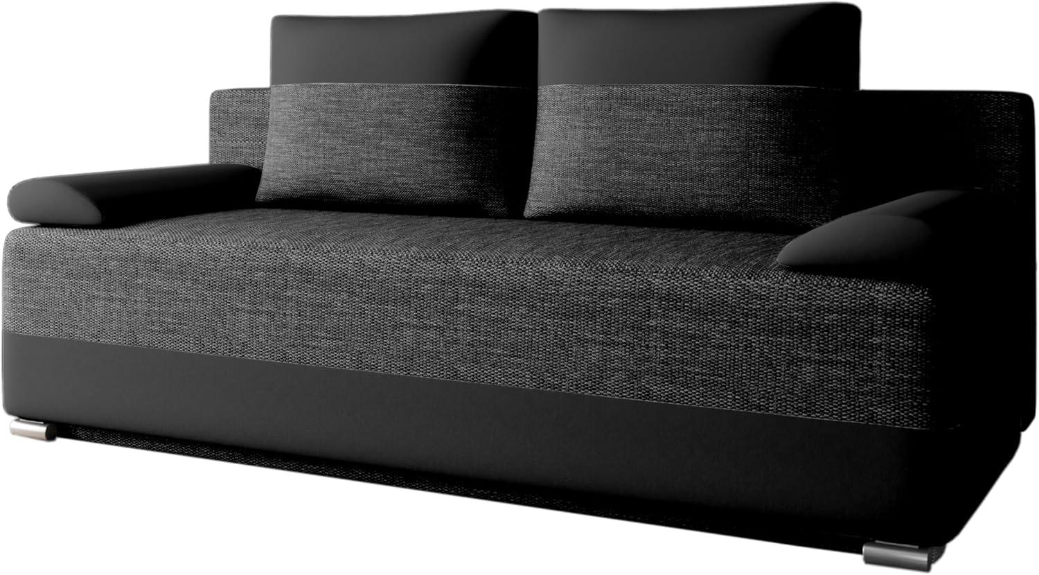 MOEBLO Schlafsofa ATLANTA, Schlafcouch Sofa Couch für Wohnzimmer Schlafsofa Federkern Sofagarnitur Polstersofa mit Bettfunktion, mit Schlaffunktion und Bettkasten, - (BxHxT): 200x90x96 cm Bild 1