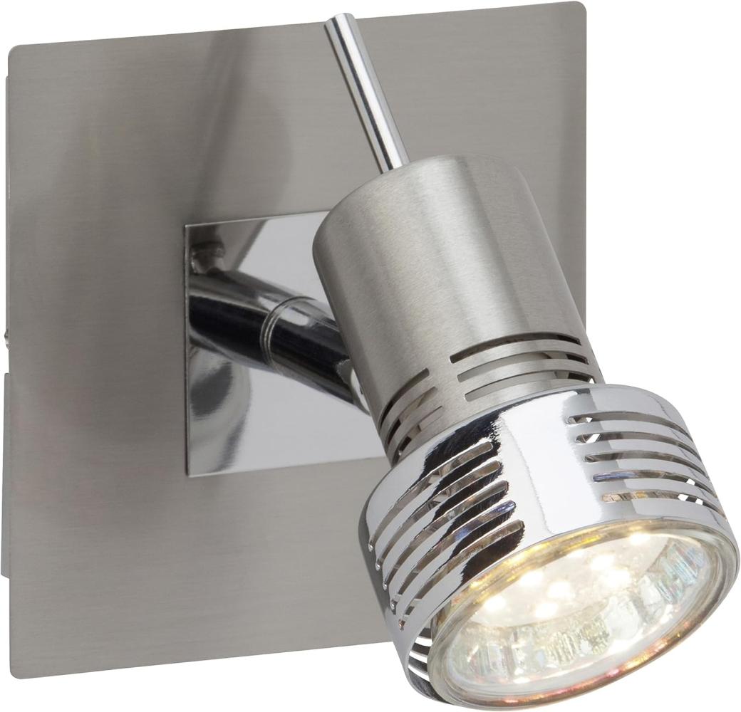 Brilliant LED LED Strahler Kassandra Tiefe 14 Cm Metallisch 1-flammig Zylinderförmig, Metallisch, Metall, G34710/77 Bild 1