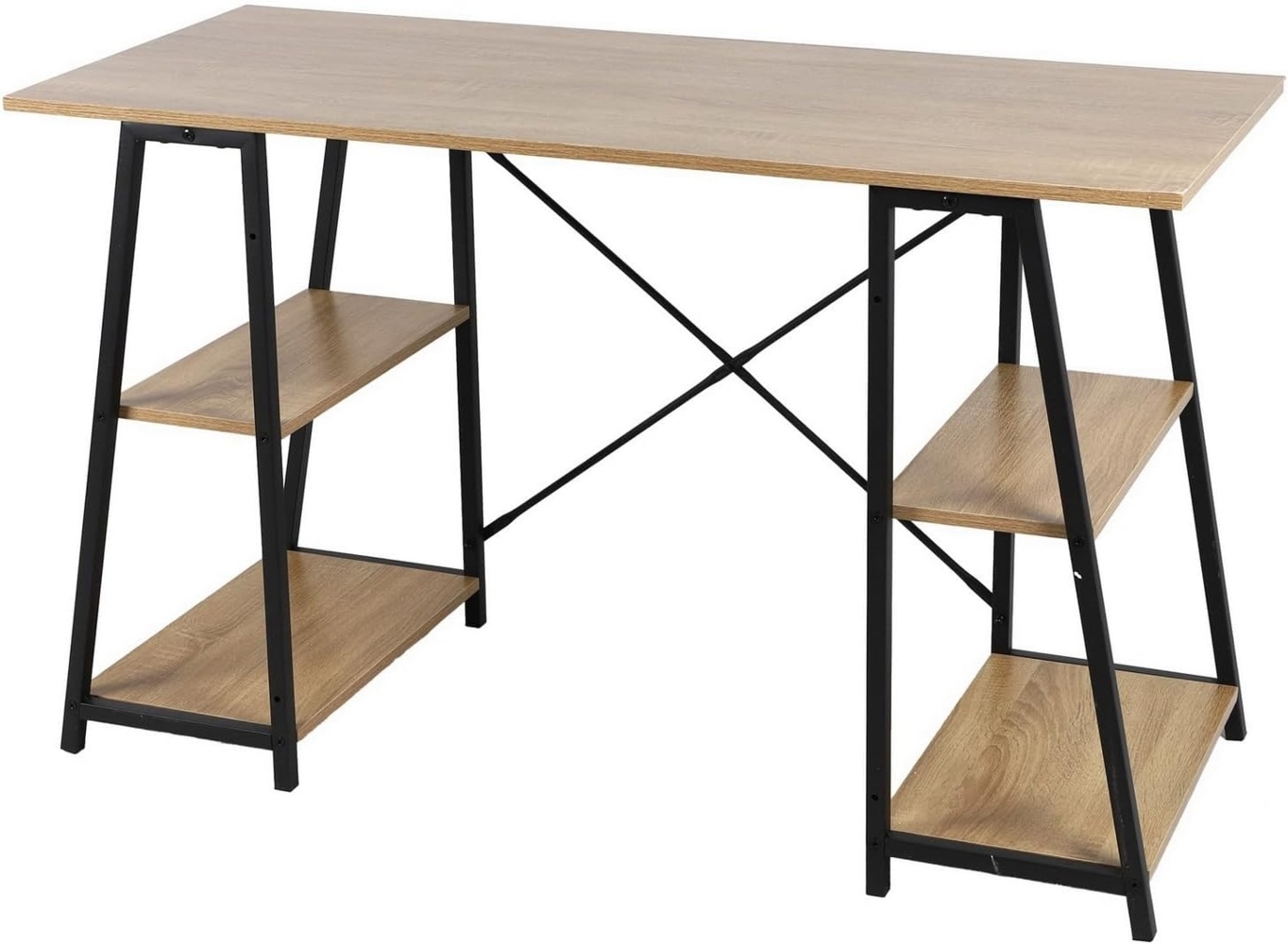 Urban Living COLORADO Arbeitstisch mit Regal 120x60xH73 cm Schreibtisch 151541 Bild 1