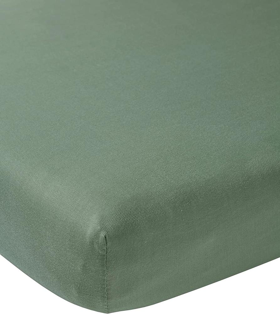 Meyco Jersey Spannbettlaken Forest Green 50 x 90 cm Grün Bild 1