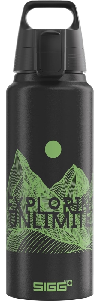 SIGG 9026.20 WMB ONE PATHFINDER BLACK 1.0 L ~und auslaufsichere Trinkflasche, fe Bild 1