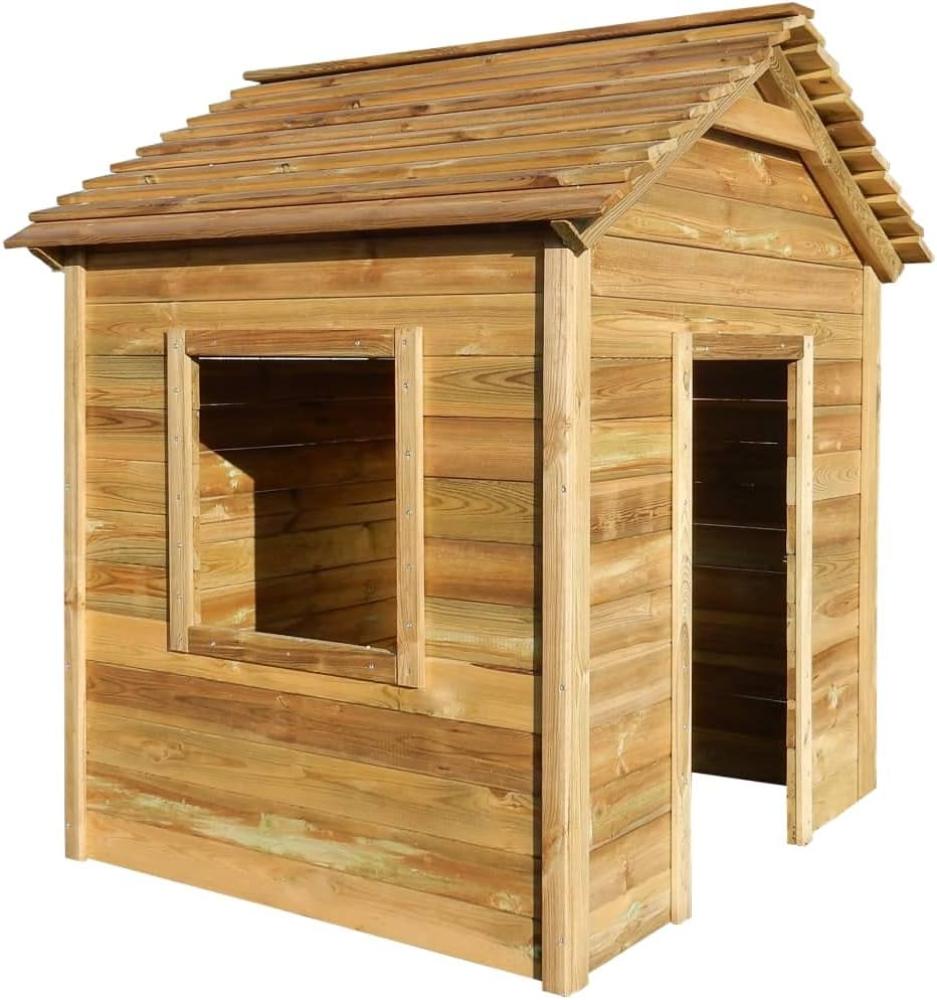 vidaXL Garten-Spielhaus 123×120×146 cm Kiefernholz Bild 1