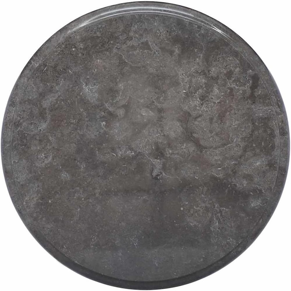vidaXL Tischplatte Schwarz Ø40x2,5 cm Marmor 149190 Bild 1