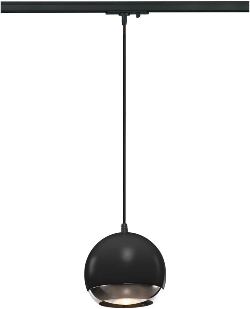 SLV No. 1000713 LIGHT EYE Pendelleuchte schwarz chrom GU10 inklusive 1-Phasen-Adapter Bild 1