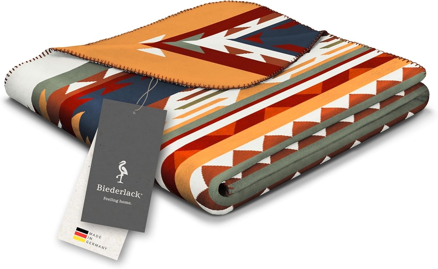 Wohndecke Pueblo, Ethno-Decke in 150x200 cm, Sofadecke aus Baumwollmischgewebe, Biederlack, Made in Germany Bild 1