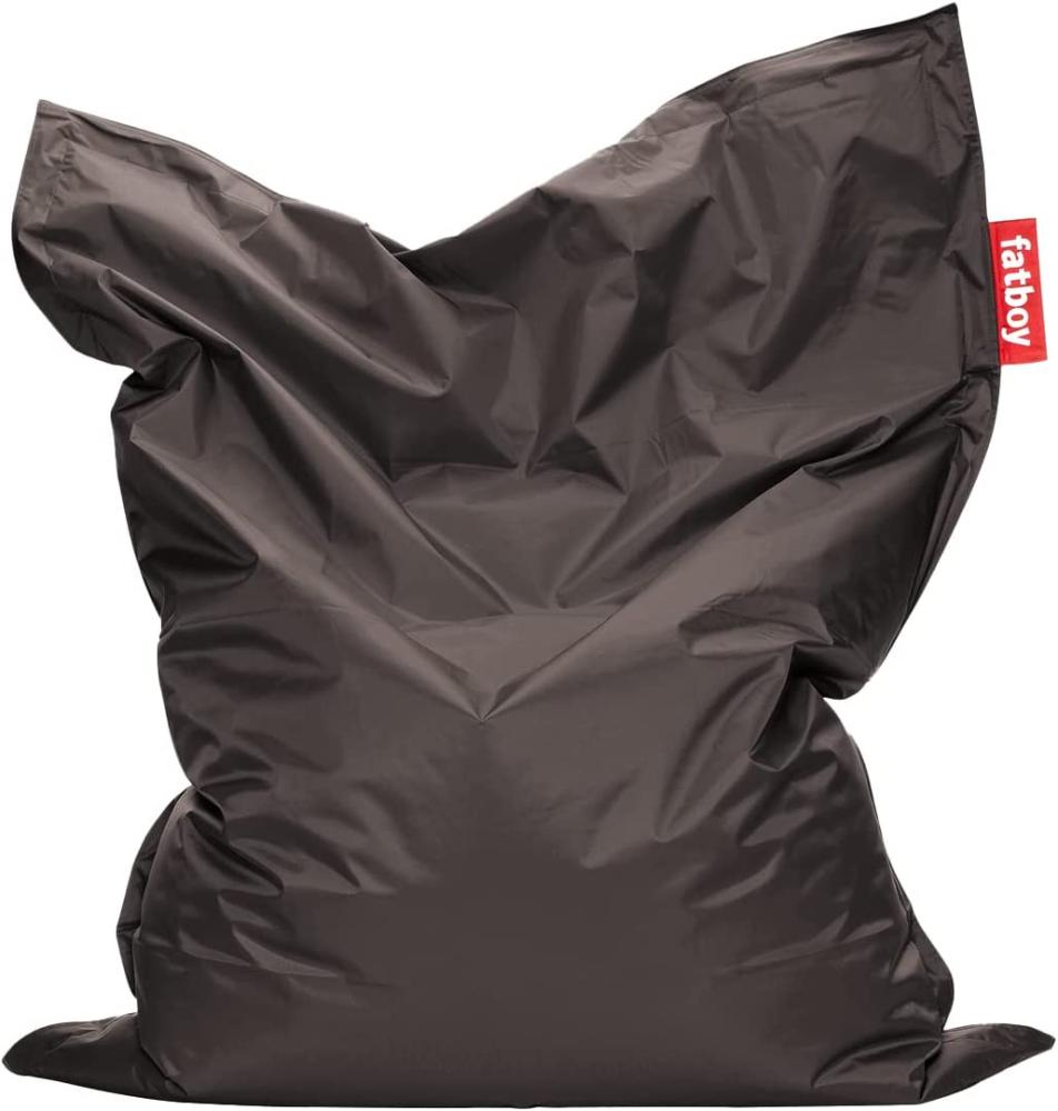 Fatboy® Original Dunkelgrau Nylon-Sitzsack | Klassischer Indoor Beanbag, Sitzkissen | 180 x 140 cm Bild 1