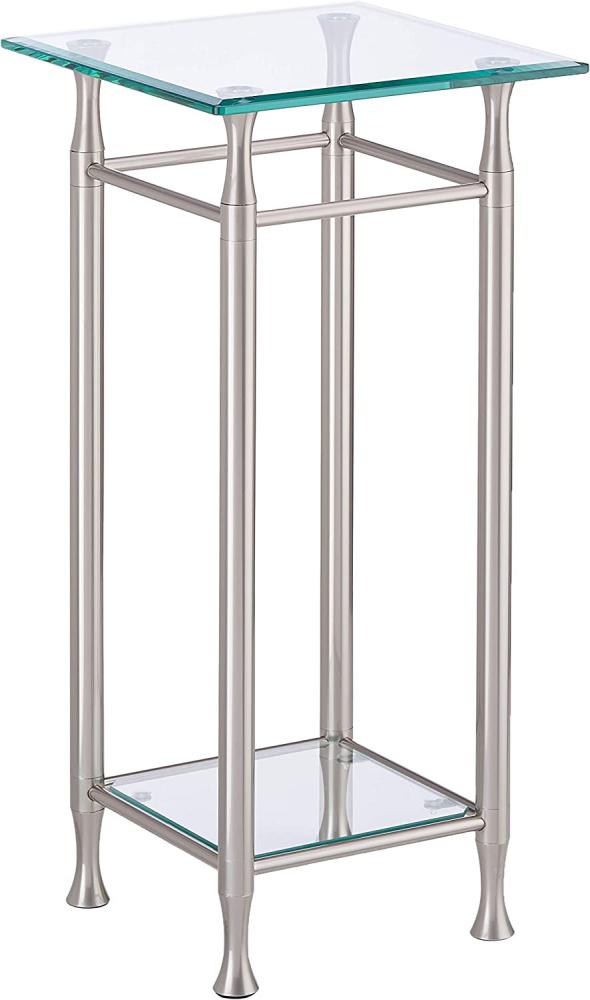 Beistelltisch >Milano< in Edelstahloptik - 35 x 72 x 35 (BxHxT) Bild 1