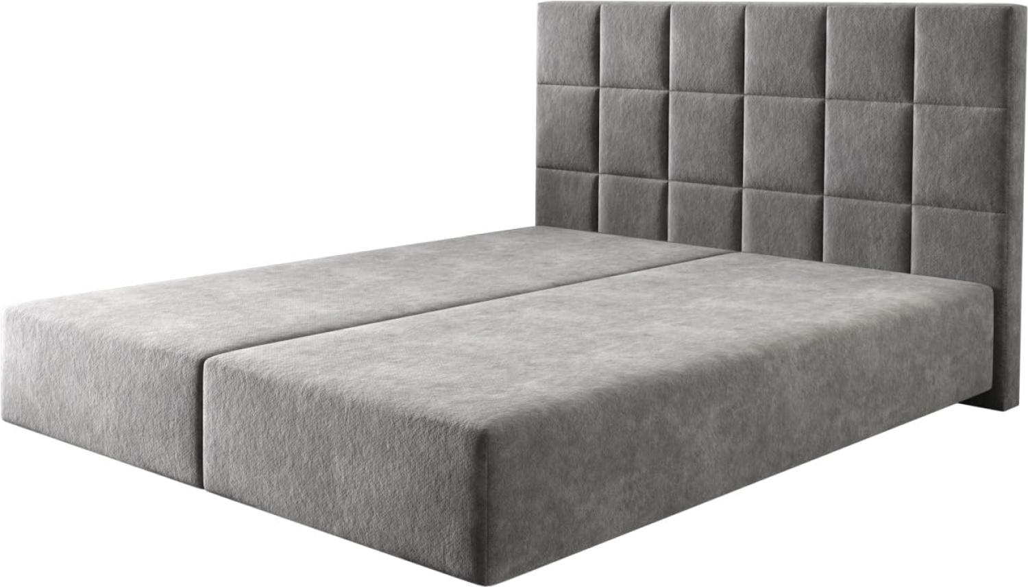 Boxspringgestell Dream-Fine 160x200 cm Mikrofaser Taupe Bild 1